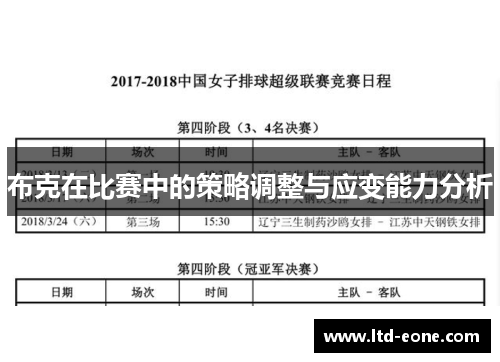 布克在比赛中的策略调整与应变能力分析